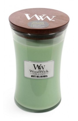 WoodWick White Willow Moss nagy illatgyertya